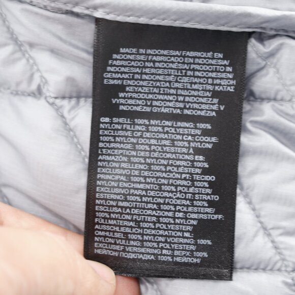 NWT The North Face Vest Women's Medium ECO ThermoBall Trekker Quilted Mid Gray - Picture 10 of 12